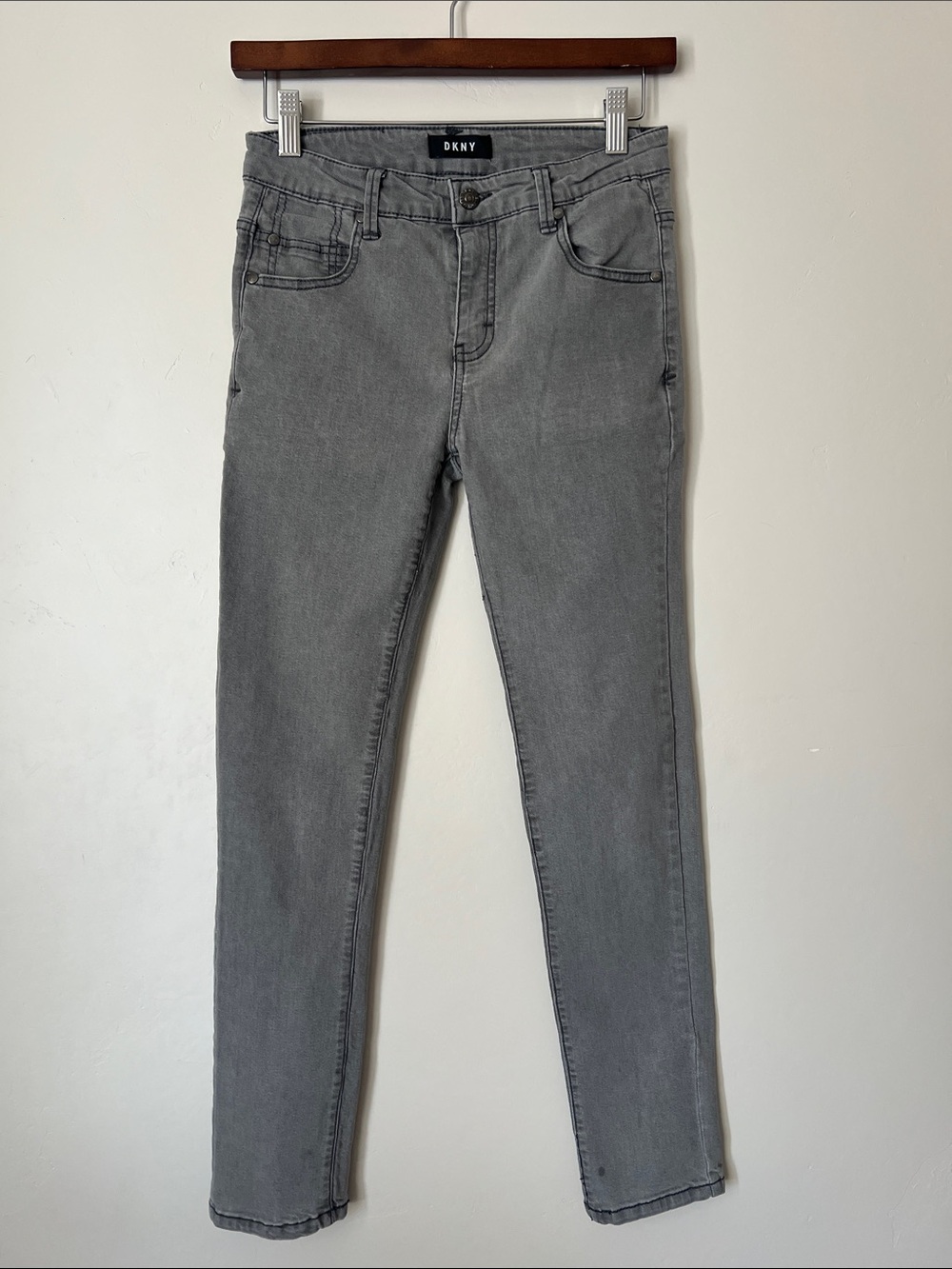 DKNY Gray Slim Straight Jeans Boys 16